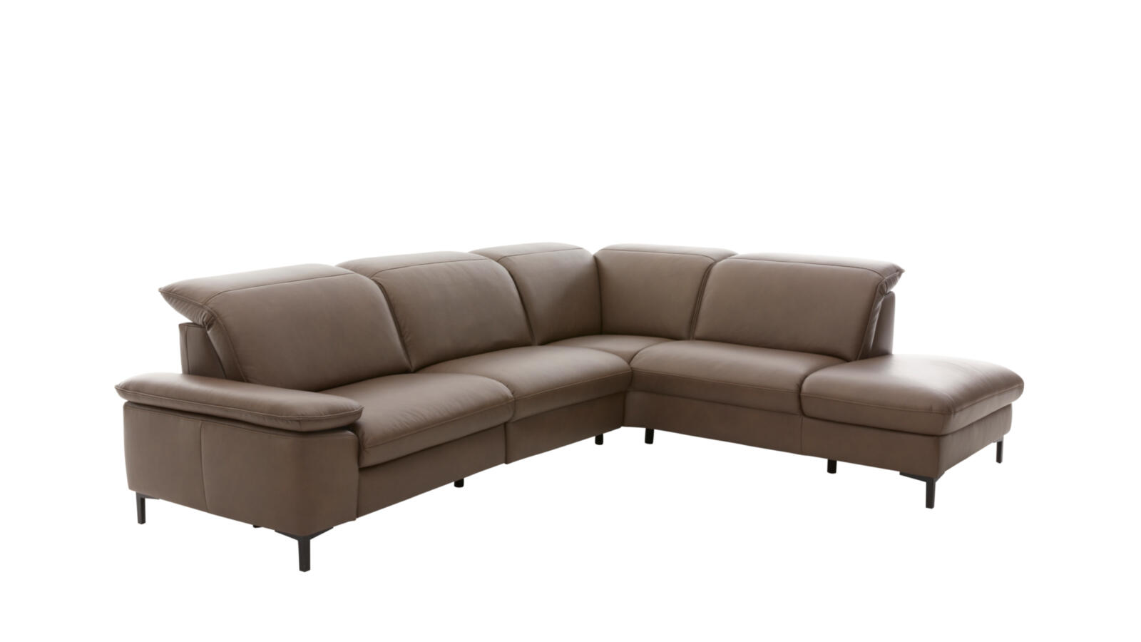 Modulmaster Polstergruppe MM-PN1137 ca. 297x245cm in Leder Cloudy stone, Ecksofa, Sofa, Leder, Beige, Stoffbezug