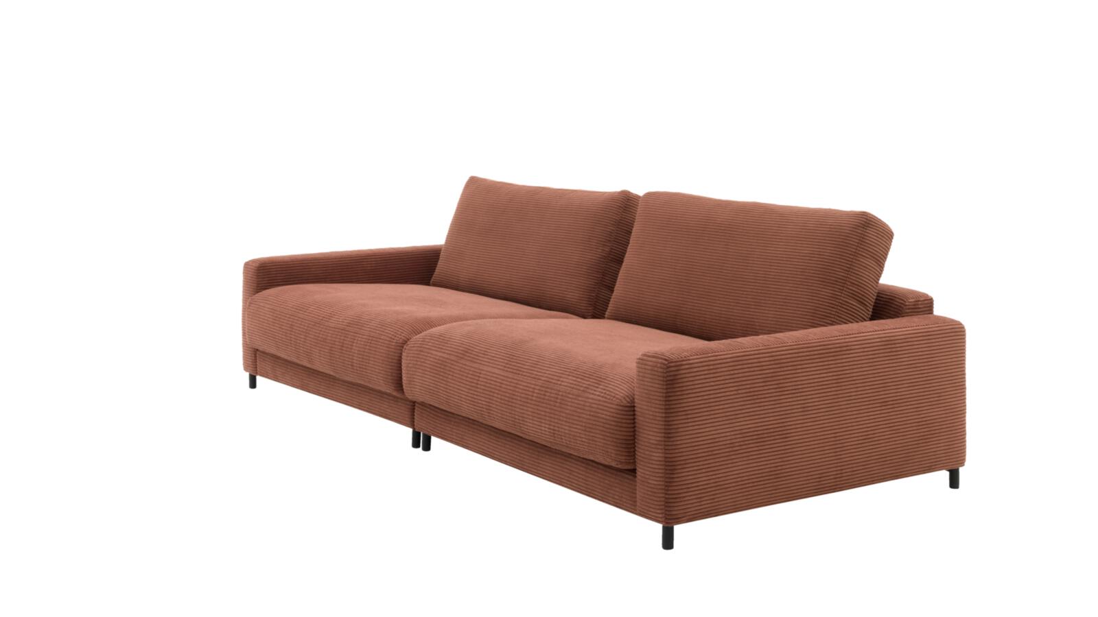 Roomio Sofa NO. 4103 in Stoff Cord rusty 