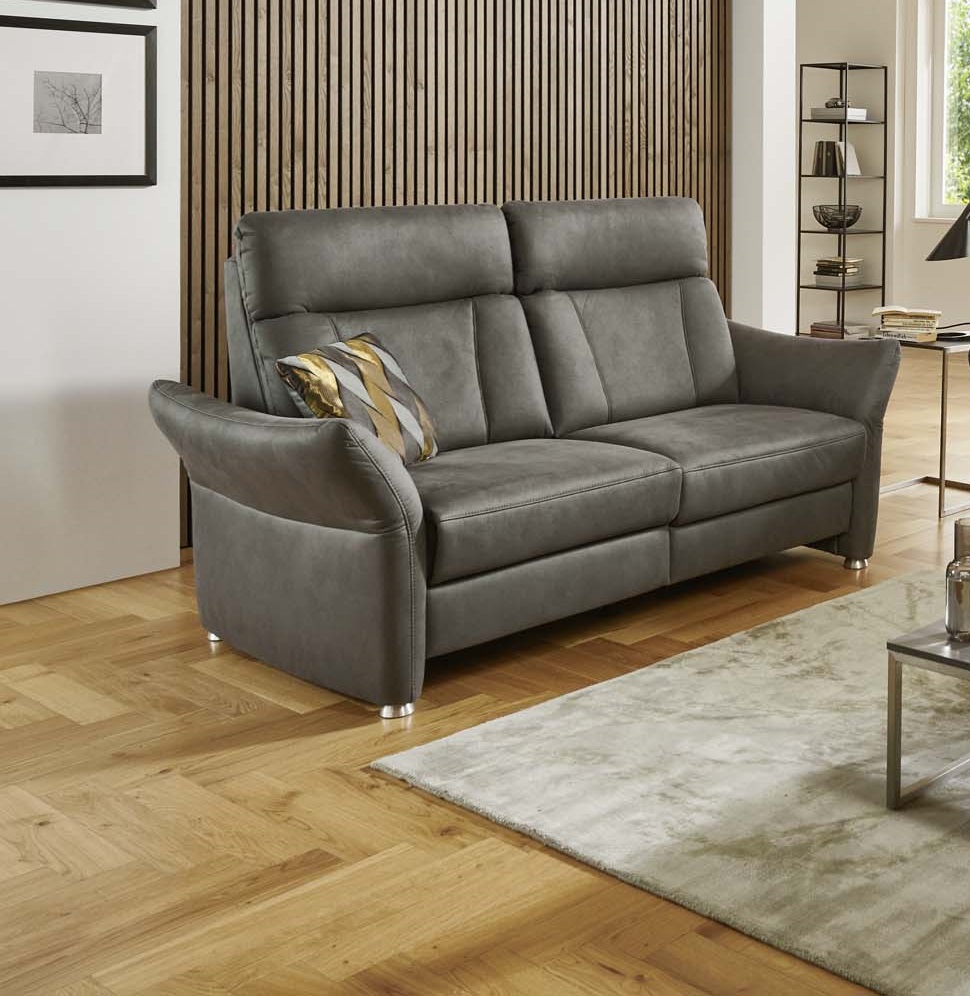 Polipol 2,5-Sitzer PP-PF24014 ca. 178x91cm in Stoff Deluxe anthrazit, Drinnen, Innenarchitektur, Mobiliar, Couch, Stuhl