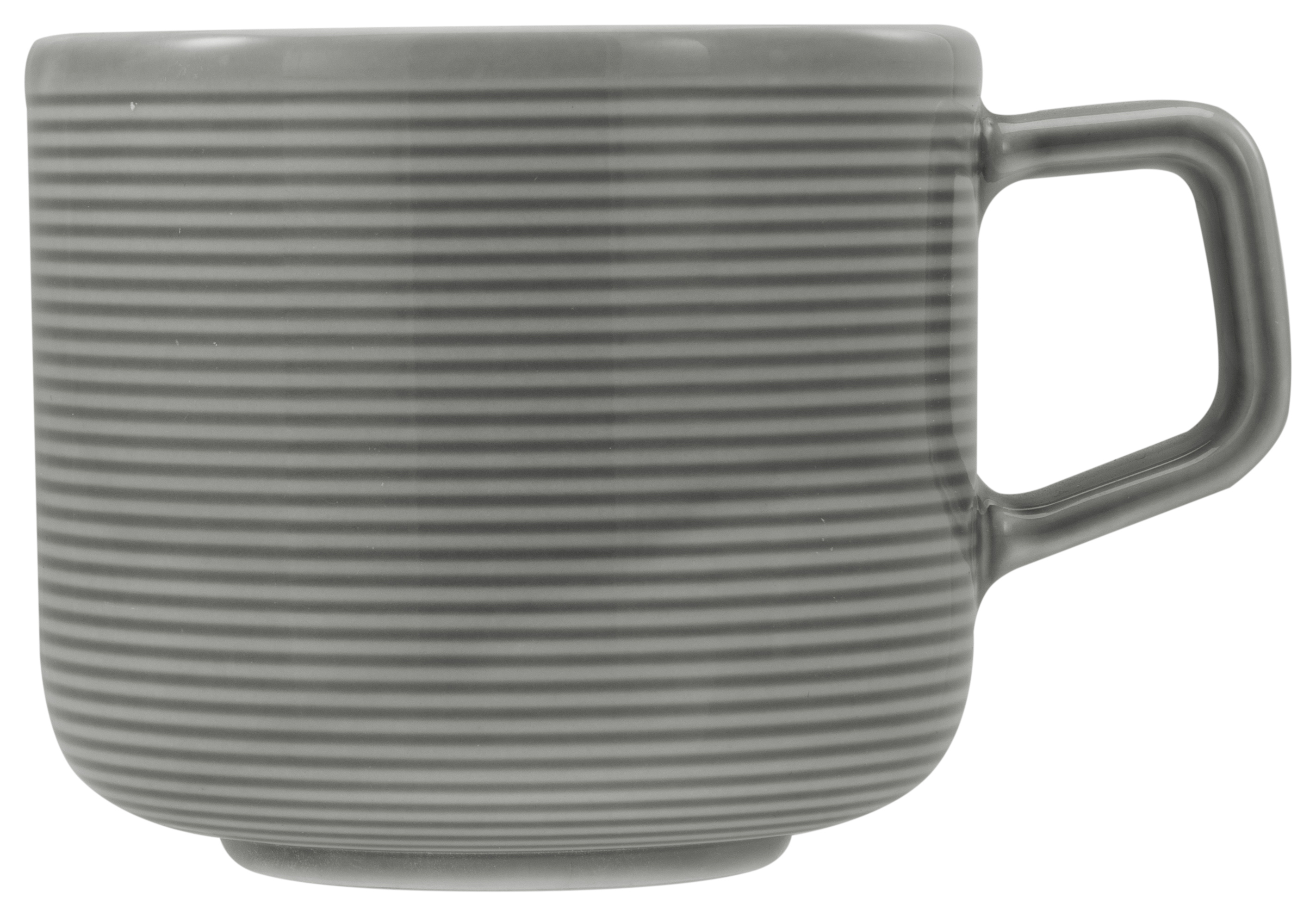 CreaTable Obertasse Session in Farbe Grau glänzend