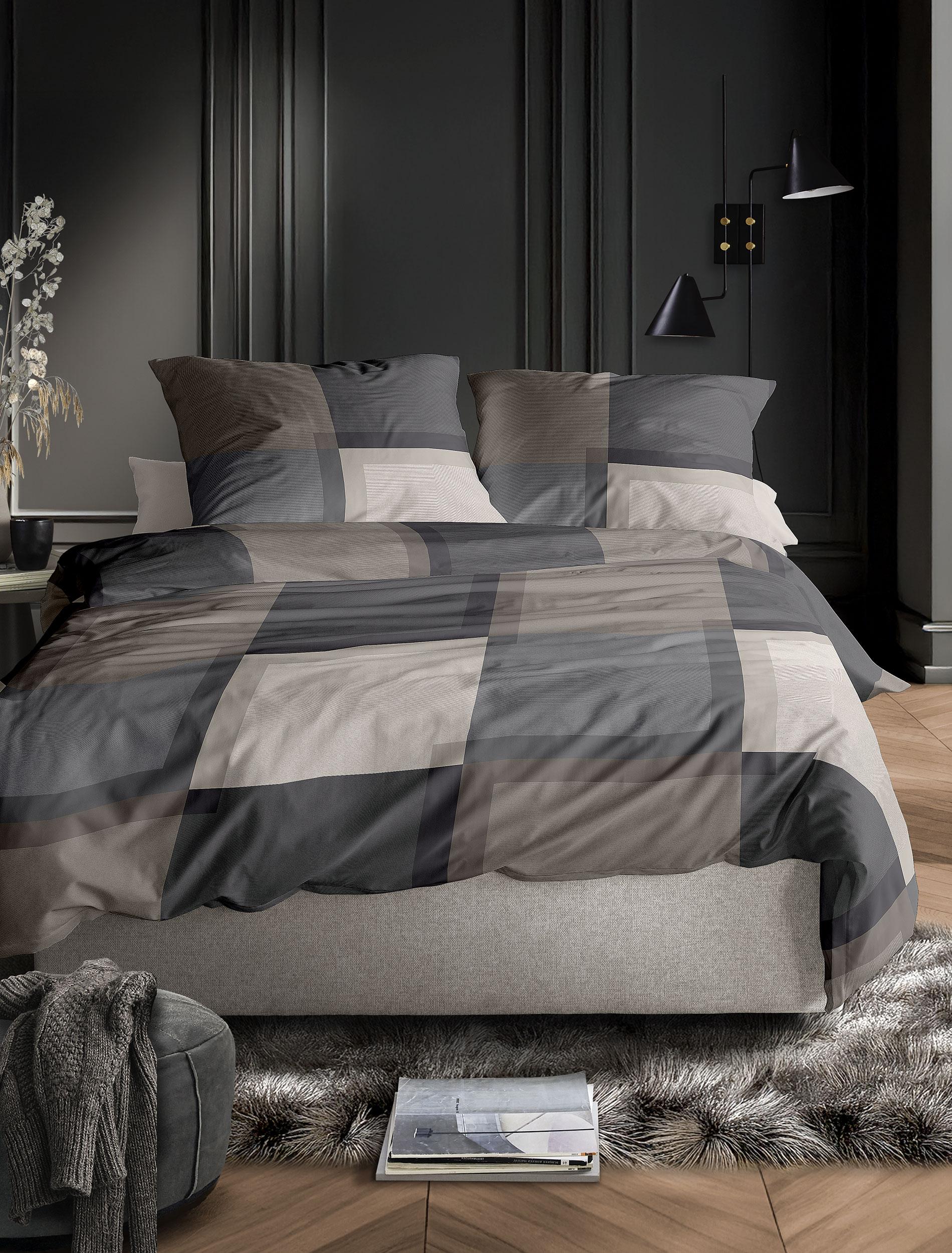 Irisette Mako-Satin Bettwäsche WAVE ca. 155x220cm in Farbe natur, Moebel, Drinnen, Innenarchitektur, Bett, Bettlaken