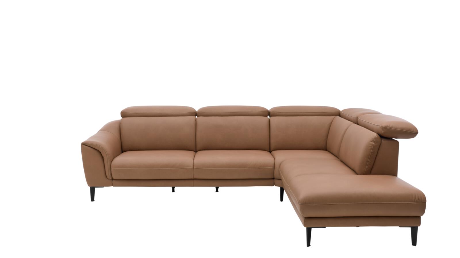 Interliving Polstergranitur IL 4461 ca. 292x244cm in Leder Evita hazel, Couch, Mobiliar, Kissen, Dekoration für Zuhause