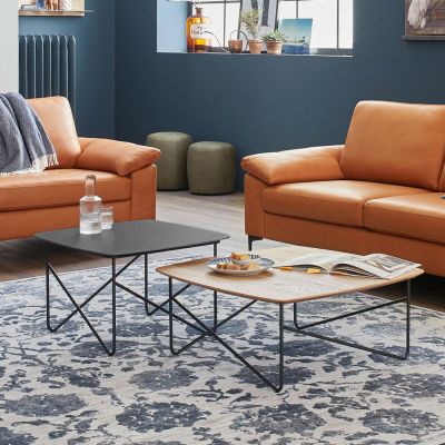 SCHÖNER WOHNEN-Kollektion Couchtisch SOLO ca. 65 x 65 cm, Höhe ca. 42 cm in Keramik basalto
