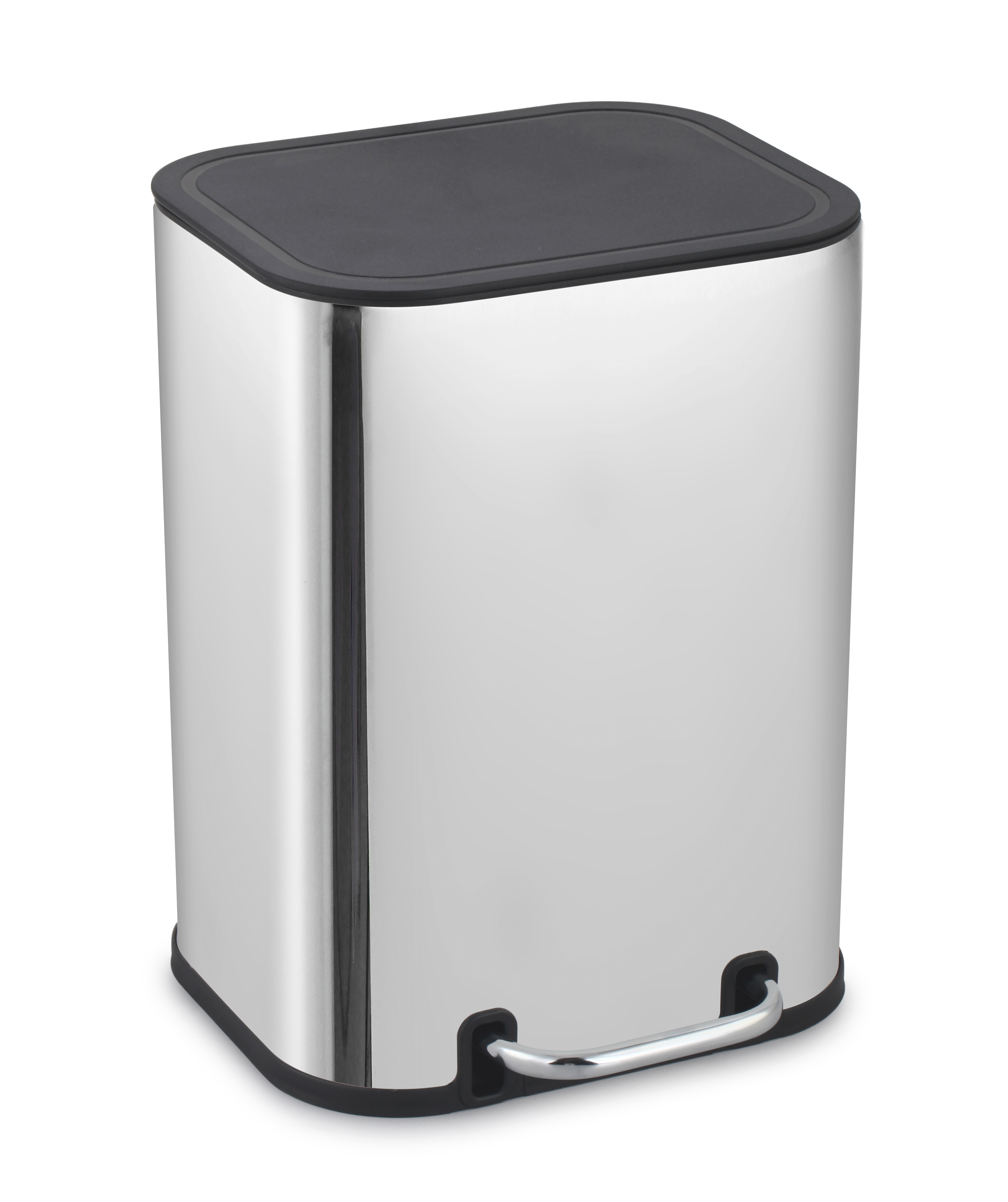 Mülleimer HOMELIV. 5 l in Farbe Edelstahl/Kunstst. 20x27x30 cm Mülleimer HOMELIV. 5 l in Farbe Edelstahl/Kunstst. 20x27x30 cm, abfalleimer, stainless steel, edelstahl, foot pedal, matte deckel
