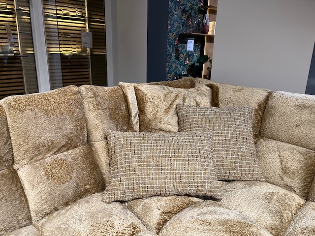 Candy Polsterecke in old gold, Kissen, Dekoration für Zuhause, Couch, Mobiliar