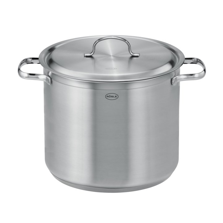 Rösle Partytopf 8 L PUREELEMENTS, Topf, Großer Topf, Edelstahl, Kochtopf, Deckel