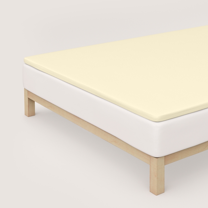 Schlafgut Pure Topper Spannbettlaken ca. 90x190-100x220cm in Farbe Yellow Light