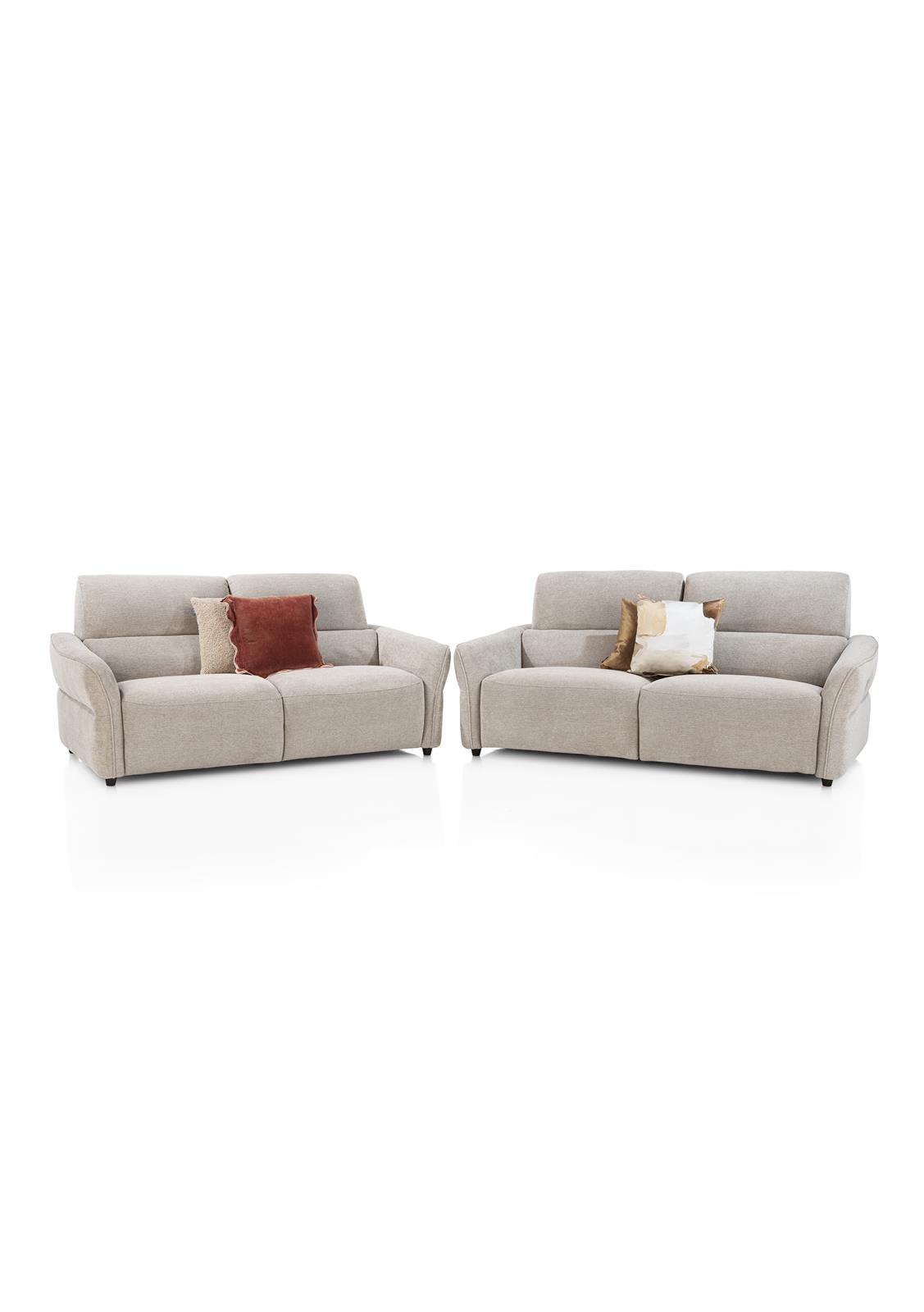 Henders & Hazel 2,5-Sitzer ANGLET 56401-001, Sofa-Set, Zweisitzer, Beige, Stoff, Kissen