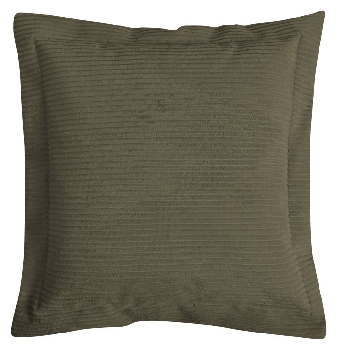 Magma Heimtex Flatterkissen SHARA ca. 70x70cm in Farbe oliv, Kissen, Kissenbezug, Corduroy, Erdfarbene, Stoffkissen