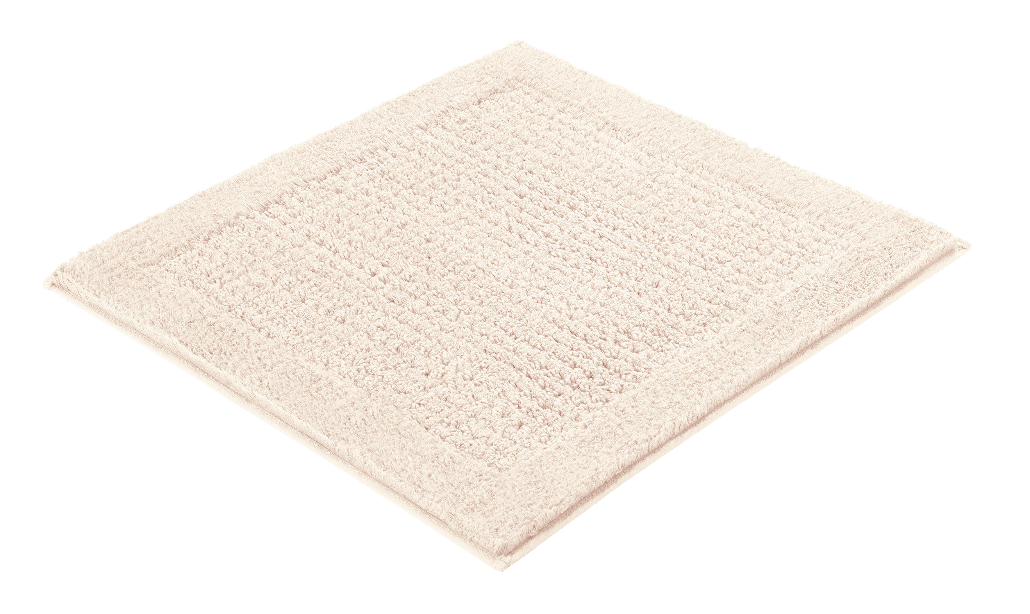Kleine Wolke Badteppich NET ca. 60x60cm in Farbe Natur, Teppich, Badematte, Flusen, Kuschelig, Beige