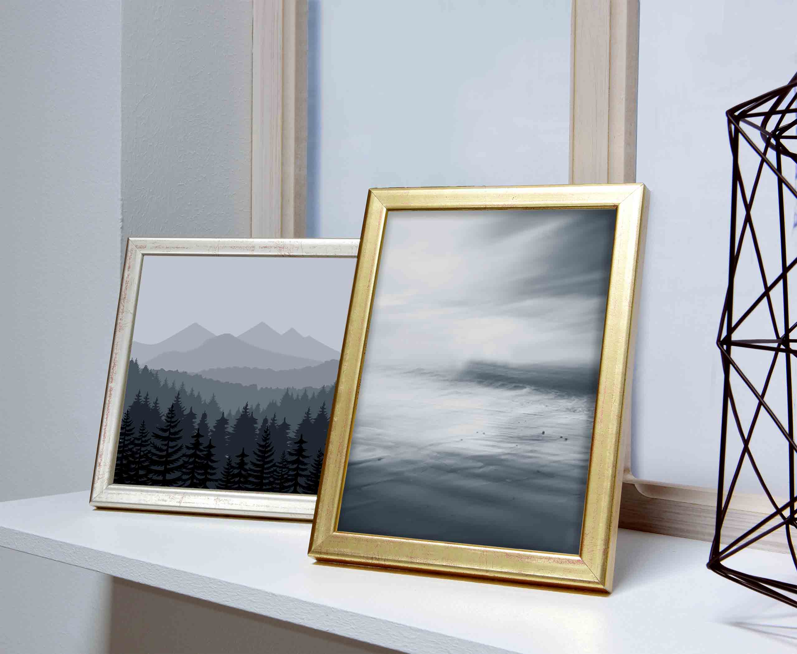 Accent by Nielsen Holz Bilderrahmen Zoom ca. 40x50cm in Farbe Silver