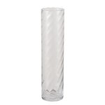 Boltze Vase Bila in Farbe Glas klar klar