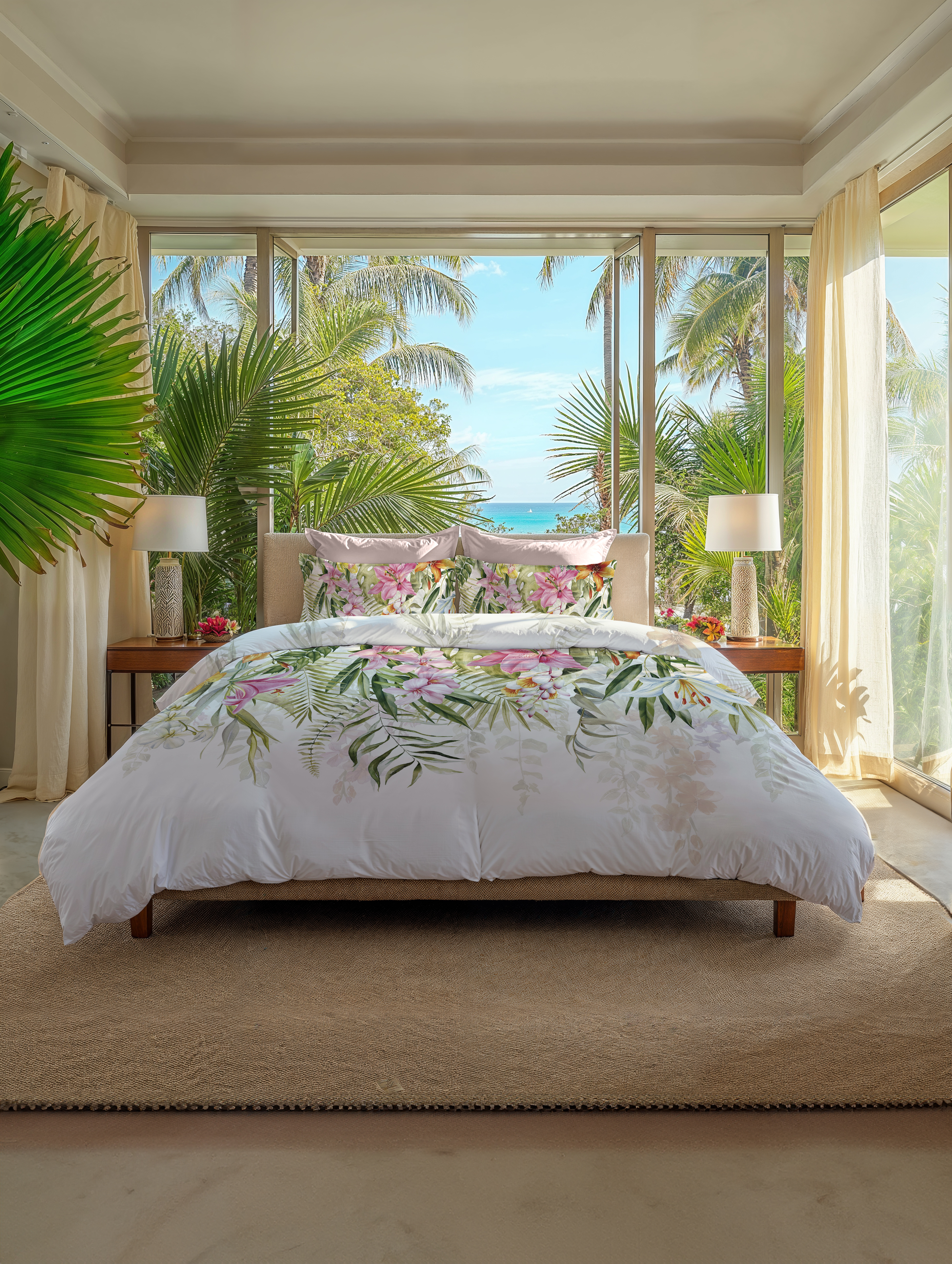 Heckettlane Bettwäsche ca. 135x200cm in Farbe White