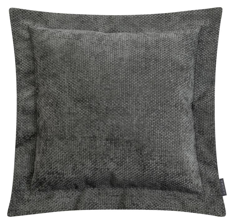 Magma Heimtex Flatterkissen ARLO ca. 70x70cm in Farbe anthrazit, kissen, kissenbezug, textur, grau, gemustert