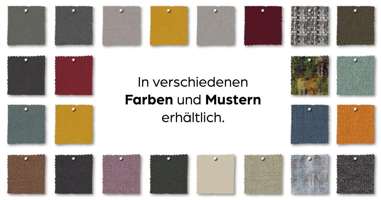 Polstergruppe RELAXA 10.0 PSG ca 319x228 cm in Stoff Bulus blau/grau, Dekoration für Zuhause, Leinen