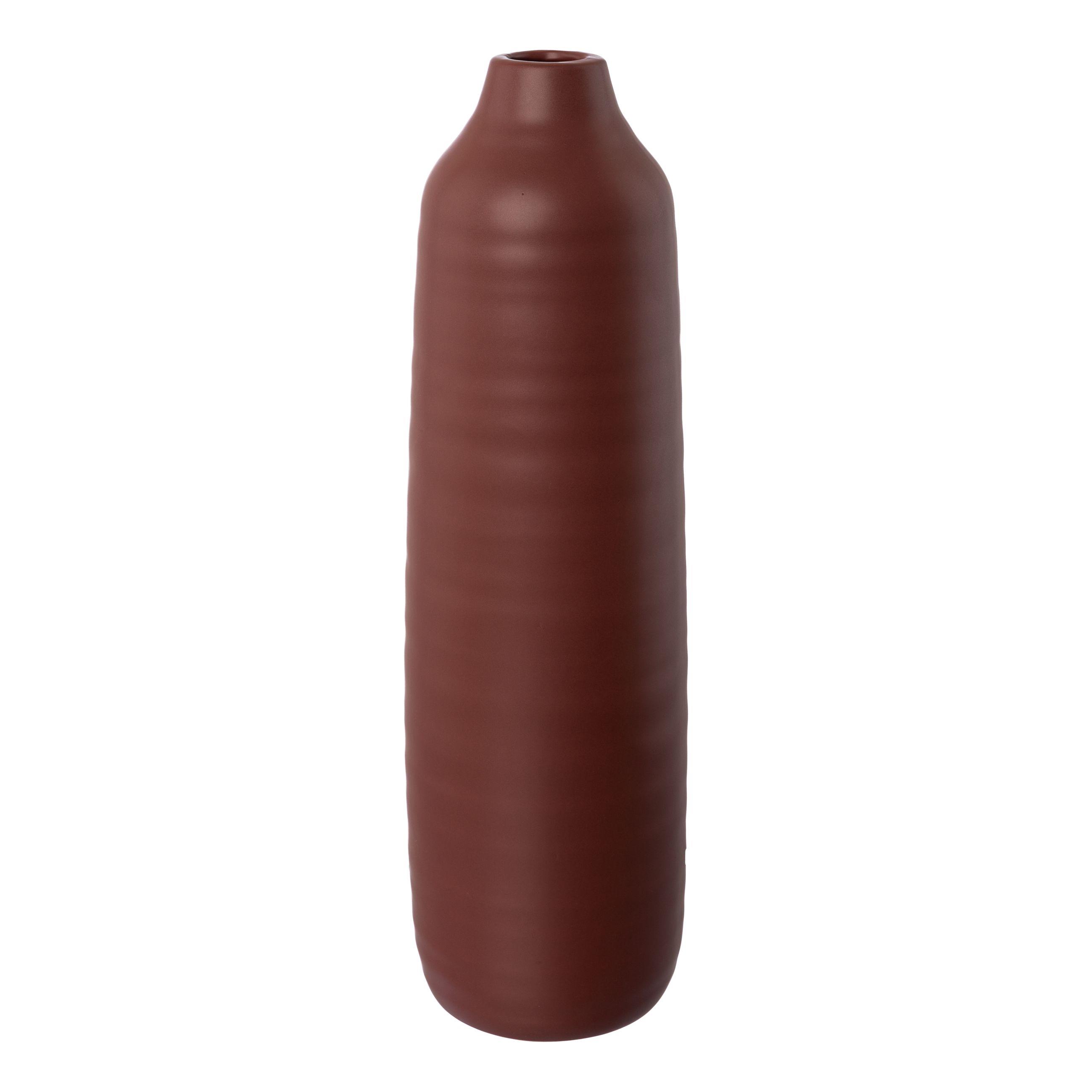 Gasper Keramik Vase WINOLA in weinrot