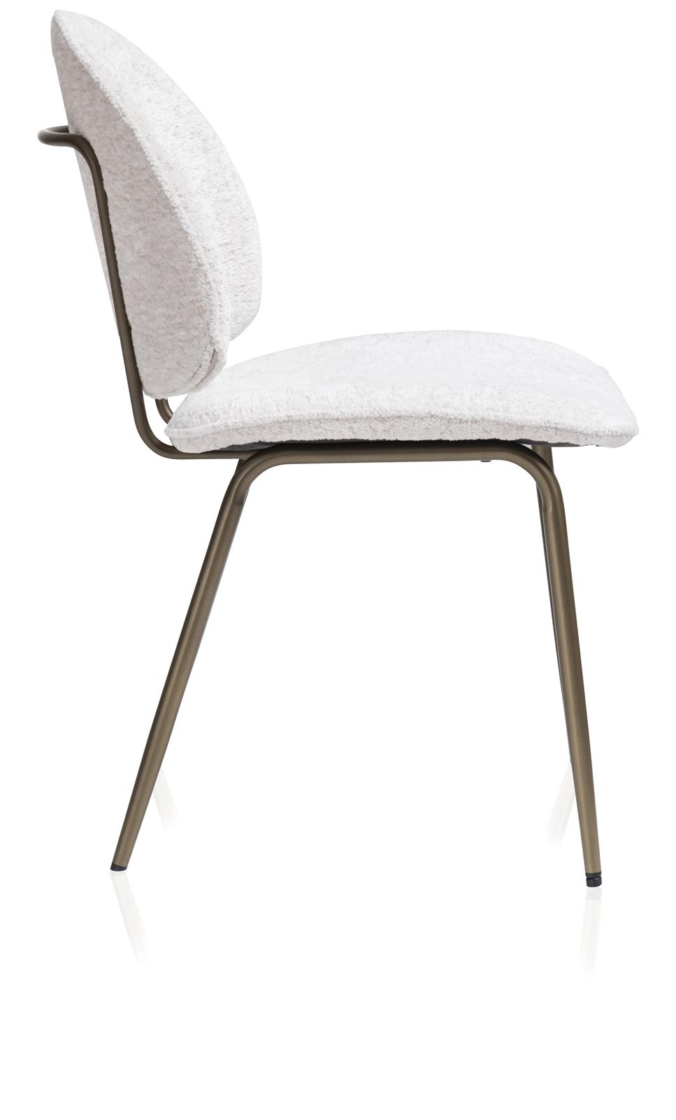 Coco Maison Stuhl COCO MAISON ca. B48 H85 T50 cm in Stoff Lecce creme