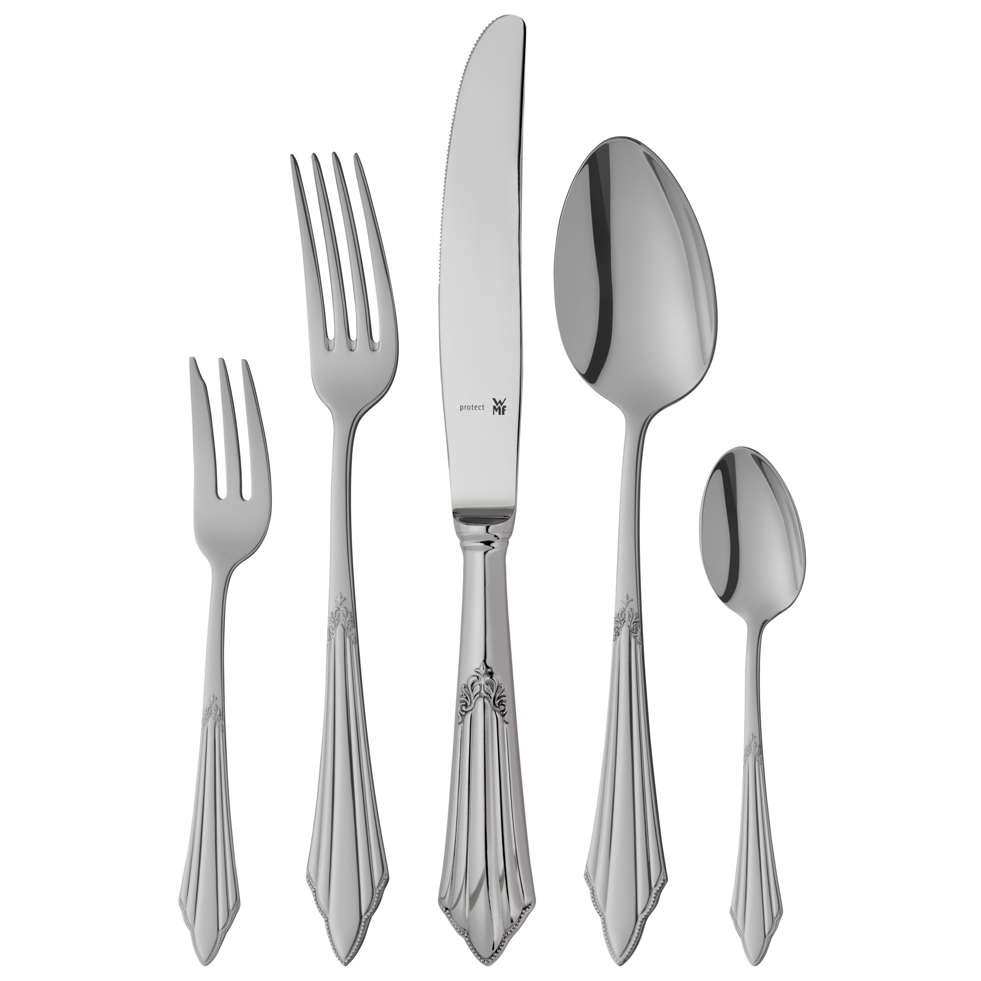 WMF Fächer Besteck-Set, 30-teilig in poliertem Edelstahl WMF Fächer Besteck-Set, 30-teilig in poliertem Edelstahl