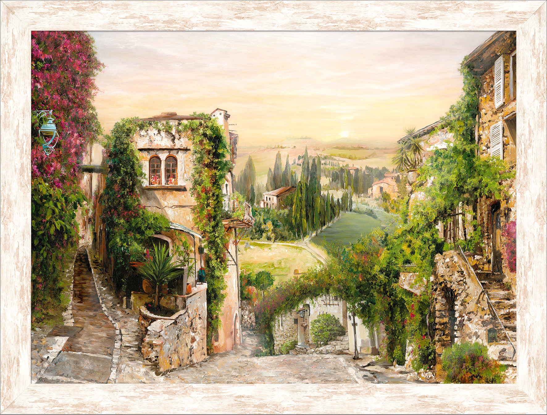 PRO ART New Classic Wood 130x98cm Mediterranes Dorf