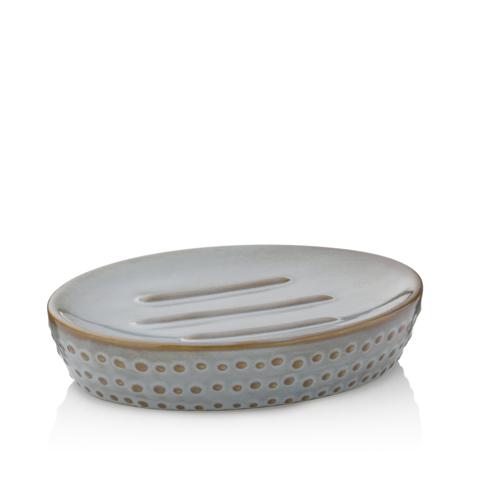 Keck & Lang Seifenschale Dots in Graubraun