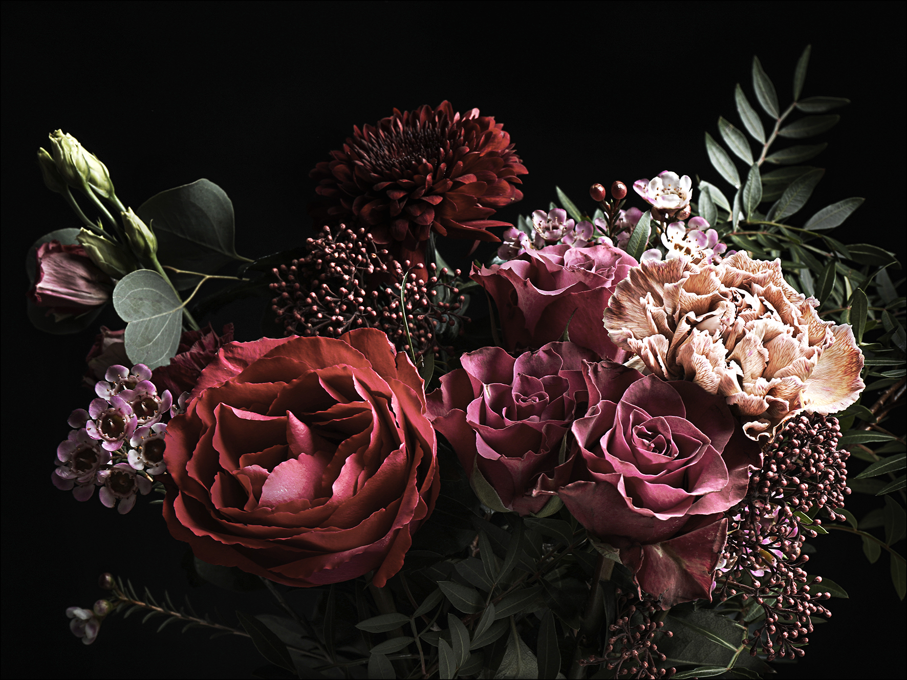 PRO ART Canvas-Art Junges Wohnen 80x60cm Barock flowers III