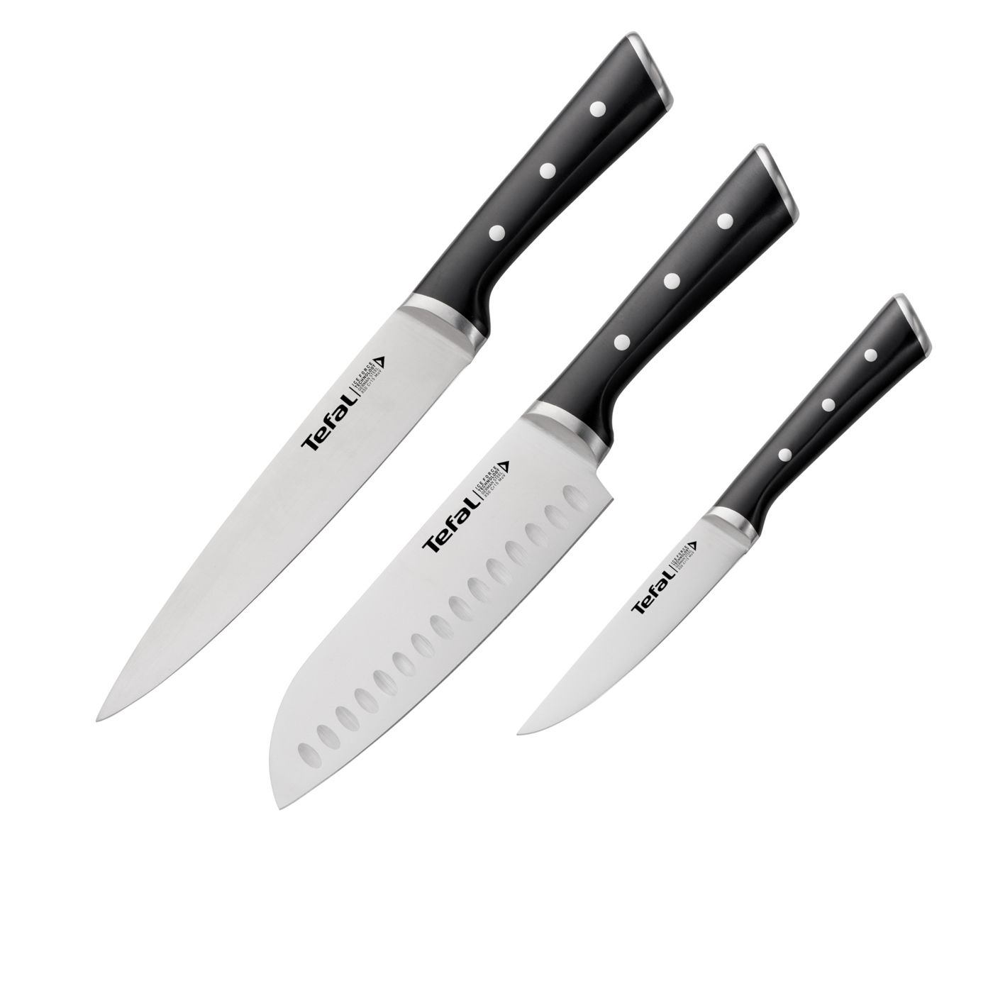 Tefal Messerset Ice Force 3-tlg. ICE FORCE in schwarz WMF Messerset Ice Force 3-tlg. ICE FORCE in schwarz, Besteck, Klinge, Waffe, Messer, Dolch