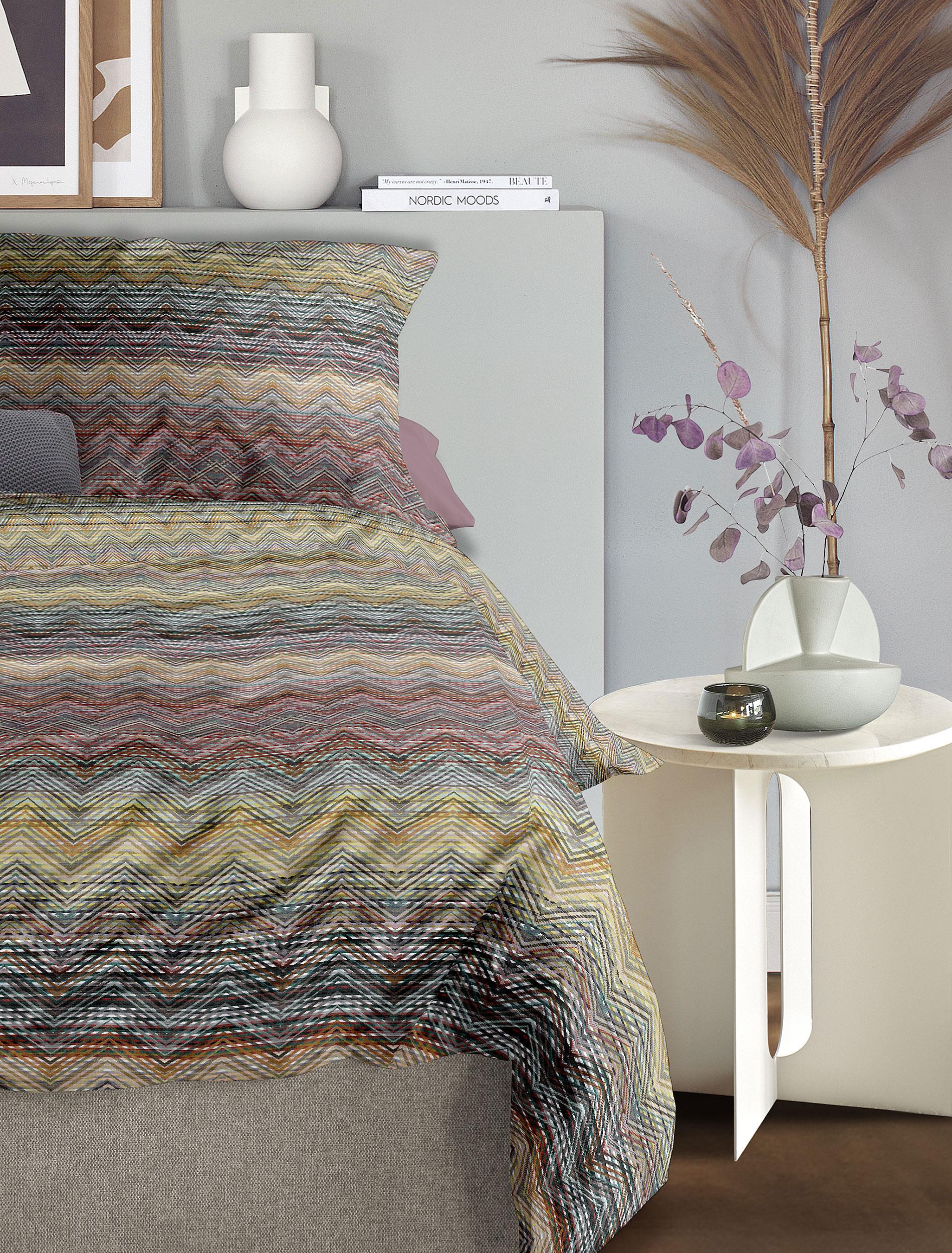 Irisette Mako-Satin Bettwäsche WAVE ca. 155x220cm in Farbe multi, Moebel, Bett, Dekoration für Zuhause, Bettlaken