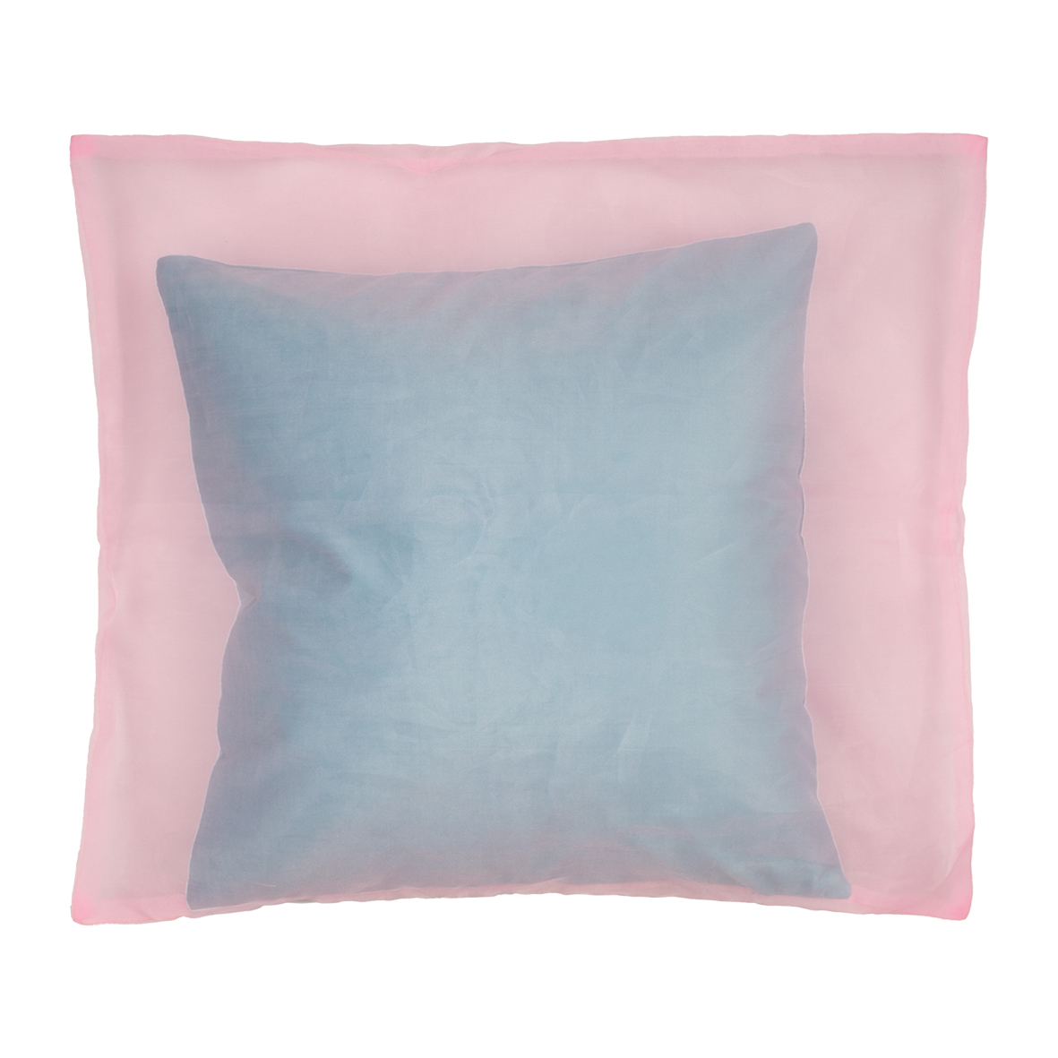Pad Kissenhülle CHANGEANT ca. 50x50cm in Farbe light pink, Kissen, Kissenbezug, Samtkissen, Kissenrücken, Pastellfarben