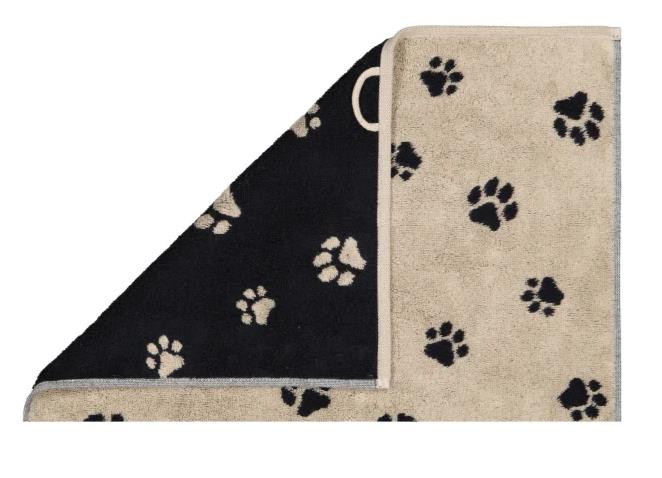 Cawö Duschtuch 80x150 cm WE LOVE DOG in 93 schwarz/natur