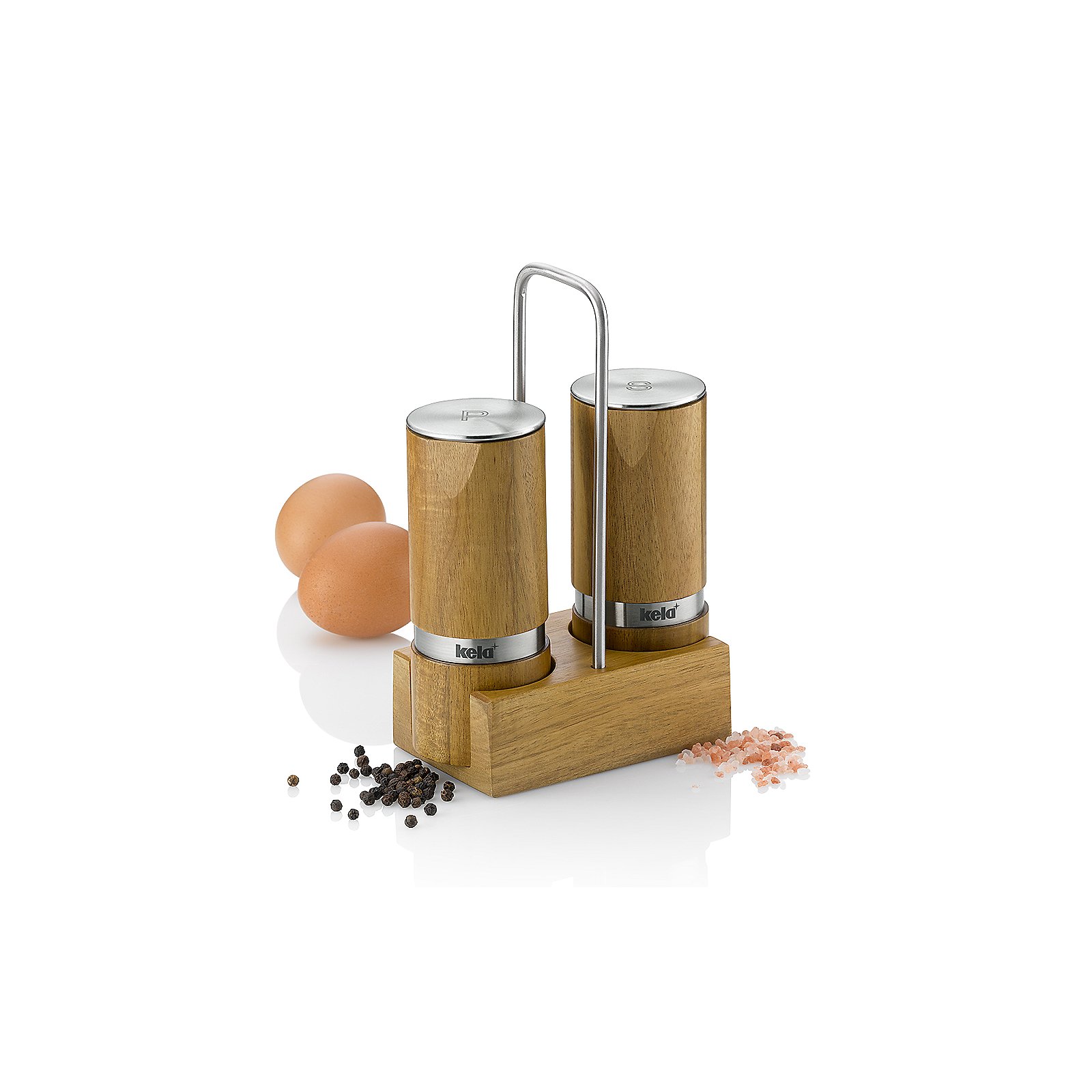 Kela Menage Salz-/Pfeffermühle KAURI in Farbe braun