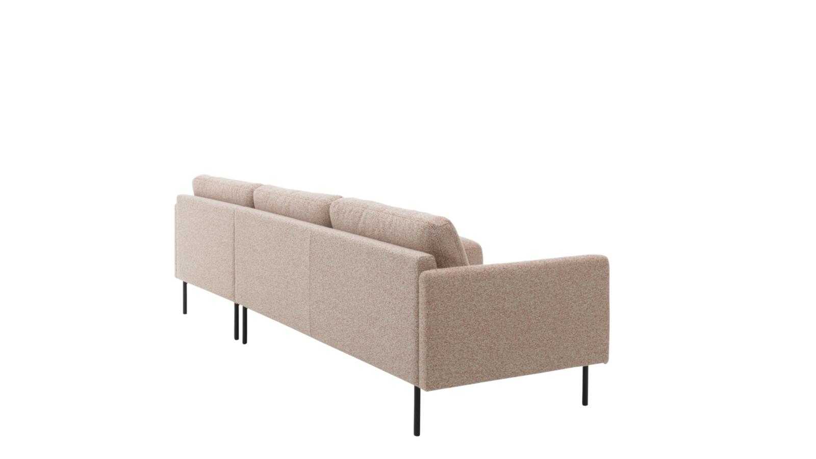 Roomio Polsterecke NO. 4104 ca. 277x154cm in Stoff Donna rusty melange