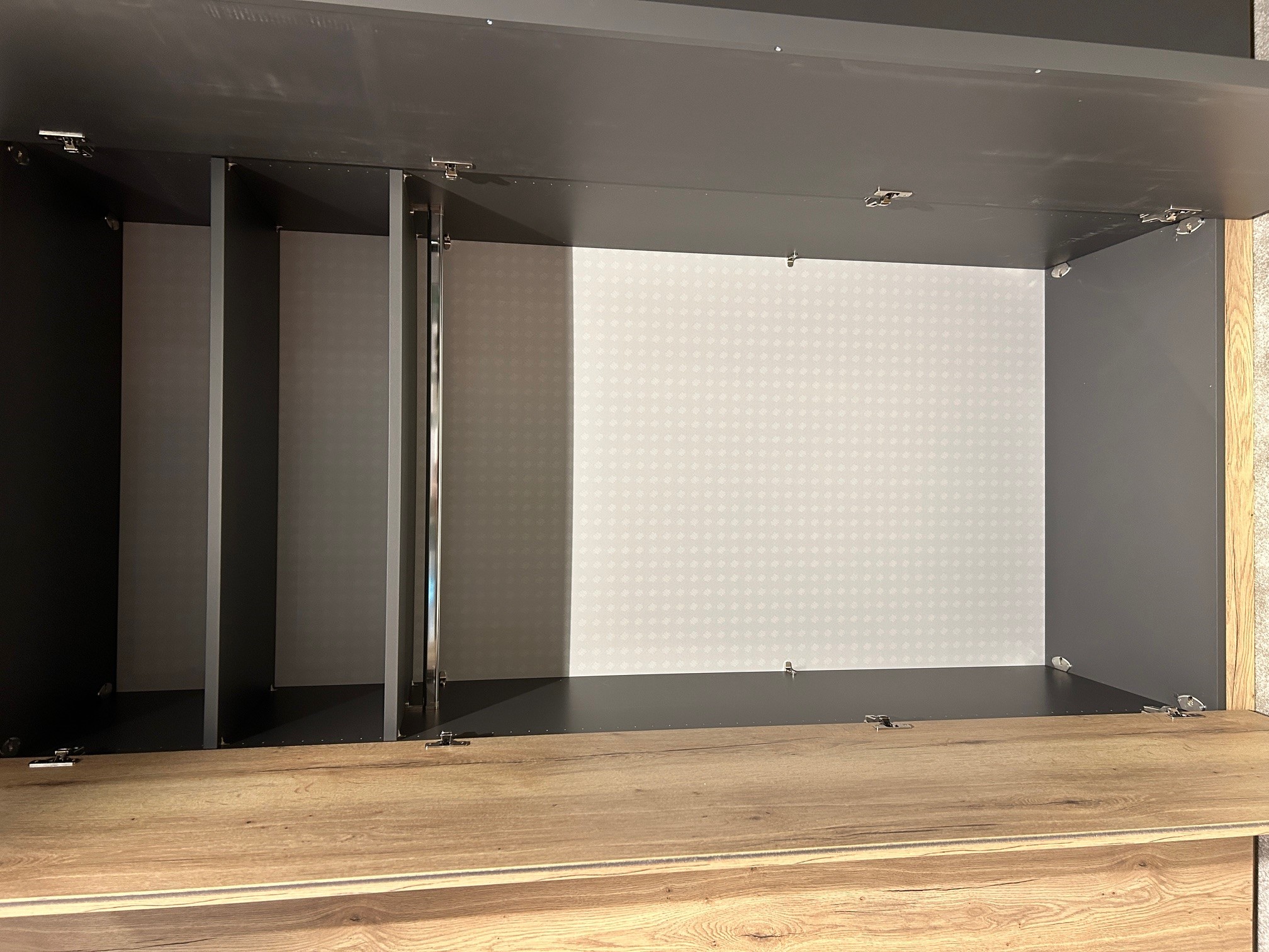 Musterring Kleiderschrank MR 100 ca. B303 H223 T60 cm in **Front schiefergrau