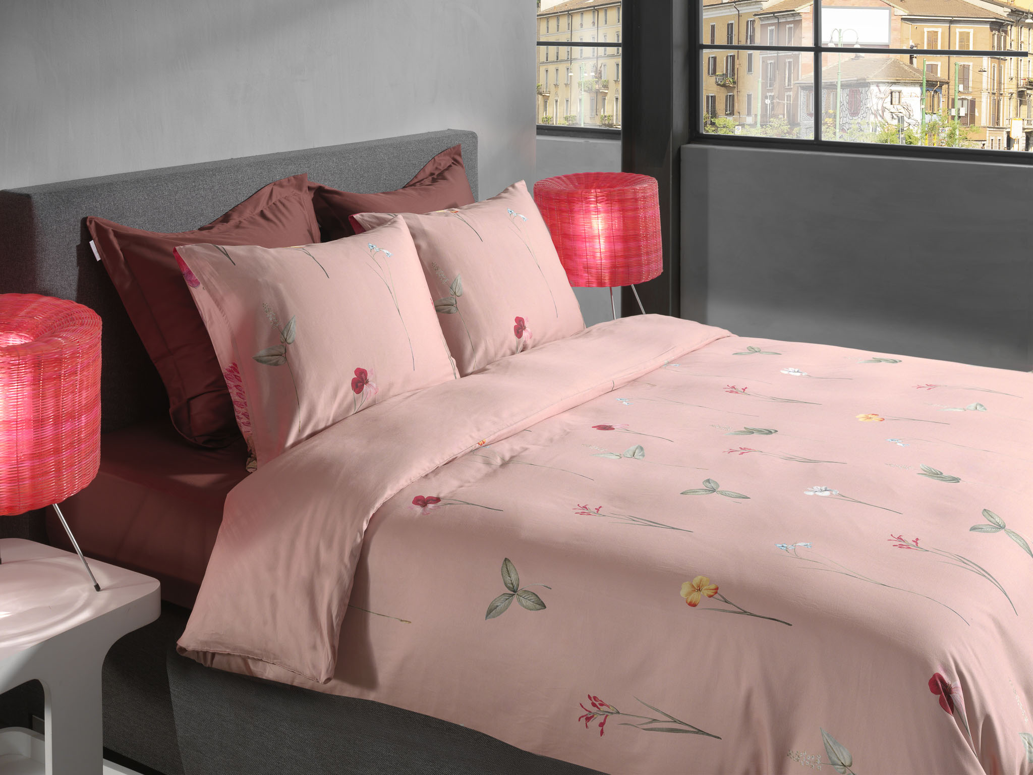 Heckettlane Bettwäsche ca. 135x200cm in Farbe Pink