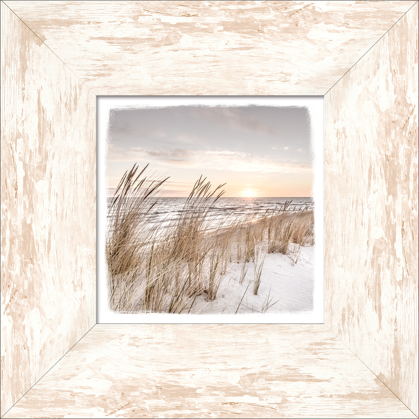 PRO ART New Classic Wood 34x34cm Beach At Sunrise III