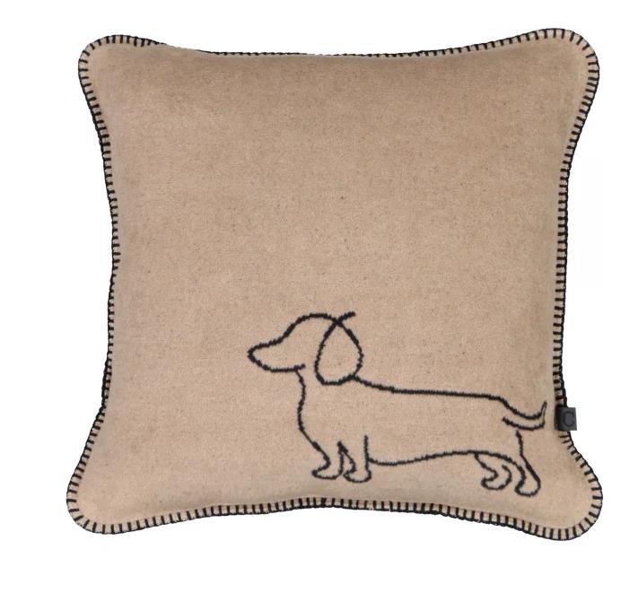 Cawö Kissen WE LOVE DOGS KISSENHÜLLE 50x50cm in Farbe schwarz/beige, Kissen, Dekoration für Zuhause, Hund, Haustier