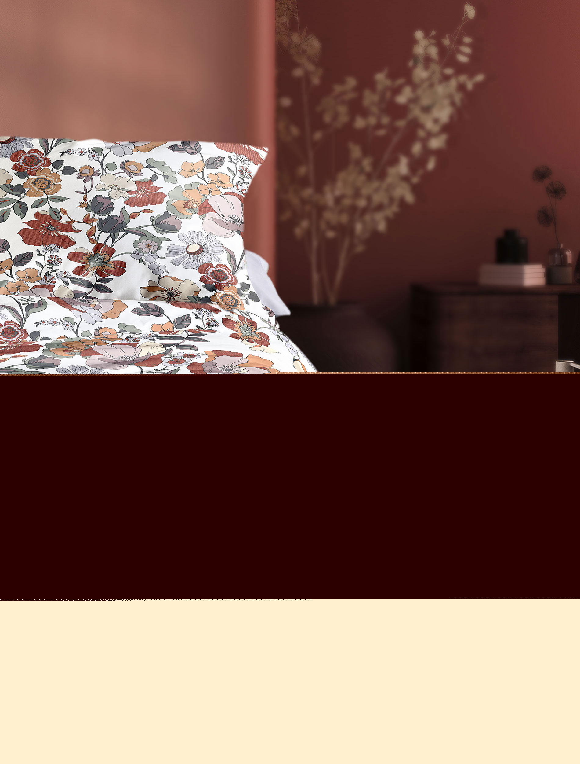 irisette Mako-Satin Bettwäsche WAVE ca. 155x220cm in Farbe ROT, Kissen, Dekoration für Zuhause, Mobiliar, Innenarchitektur