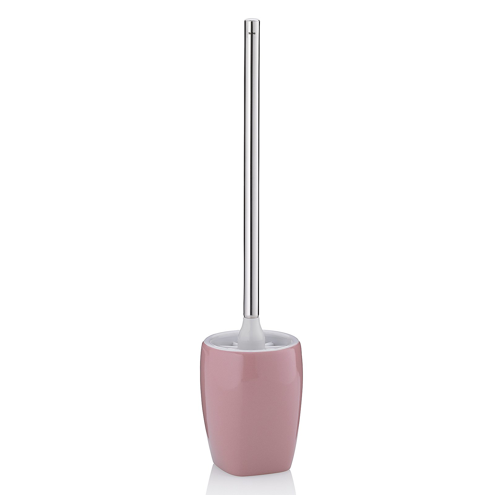 Kela WC-Garnitur Landora Keramik Sonstige, Toilet brush, Rosa Halter, Chromgriff, Badezimmerzubehör, Reinigungswerkzeug, Toilettenbürste, Rosa Griff, Edelstahlstange, Badezimmerzubehör, Reinigungswerkzeug