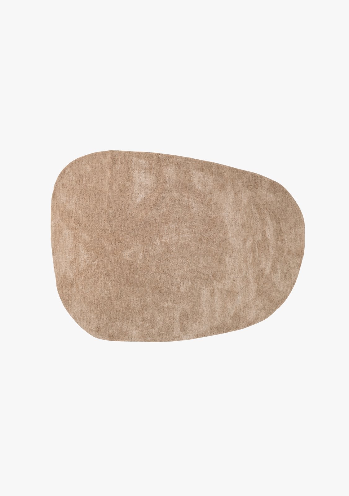 Coco Maison Teppich COCO MAISON in Timeless Arawood beige, Teppich, Runder Teppich, Beige, Velvet-Optik, Flachgewebe