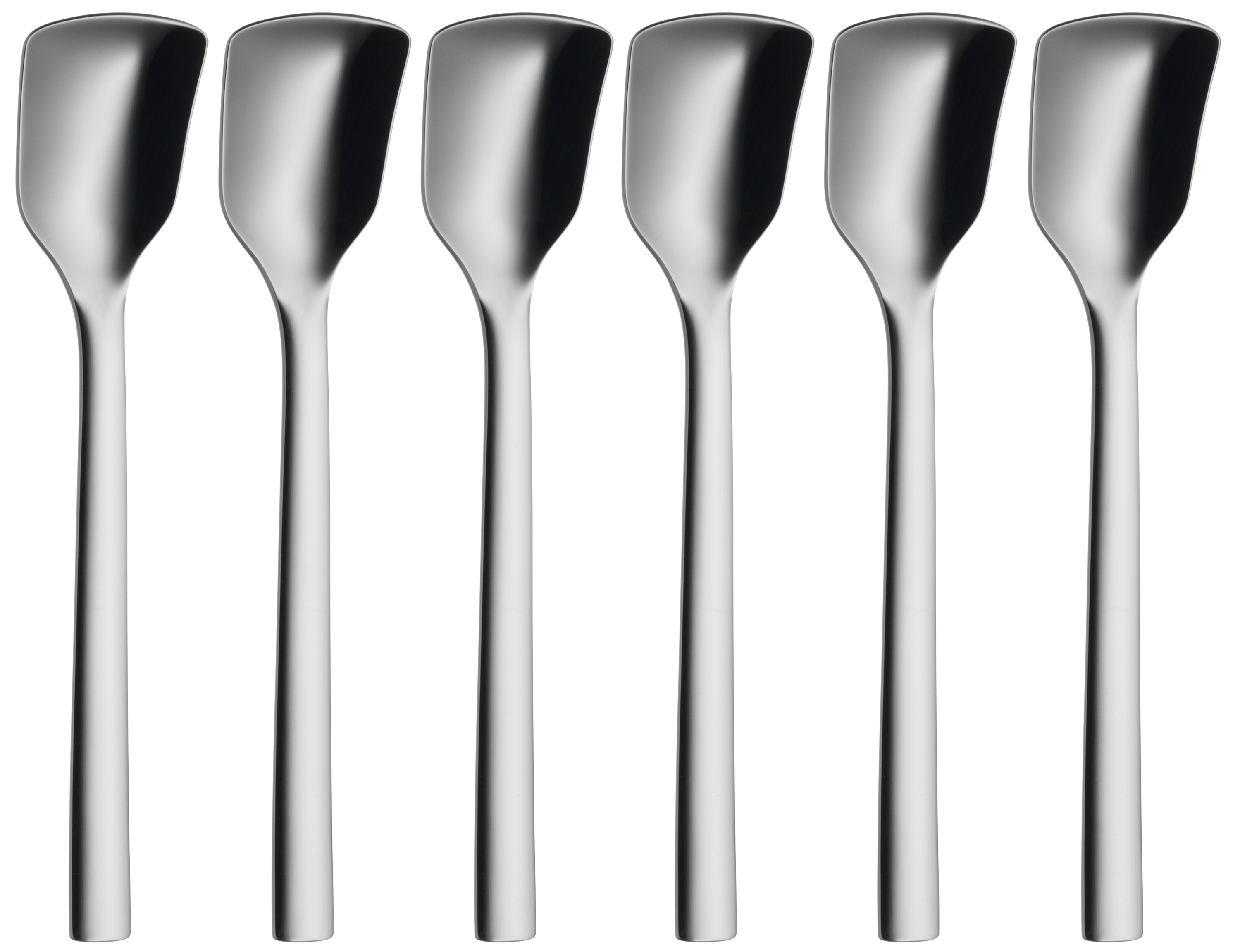 WMF Nuova Eislöffel-Set, 6-teilig in poliertem Edelstahl WMF Nuova Eislöffel-Set, 6-teilig in poliertem Edelstahl