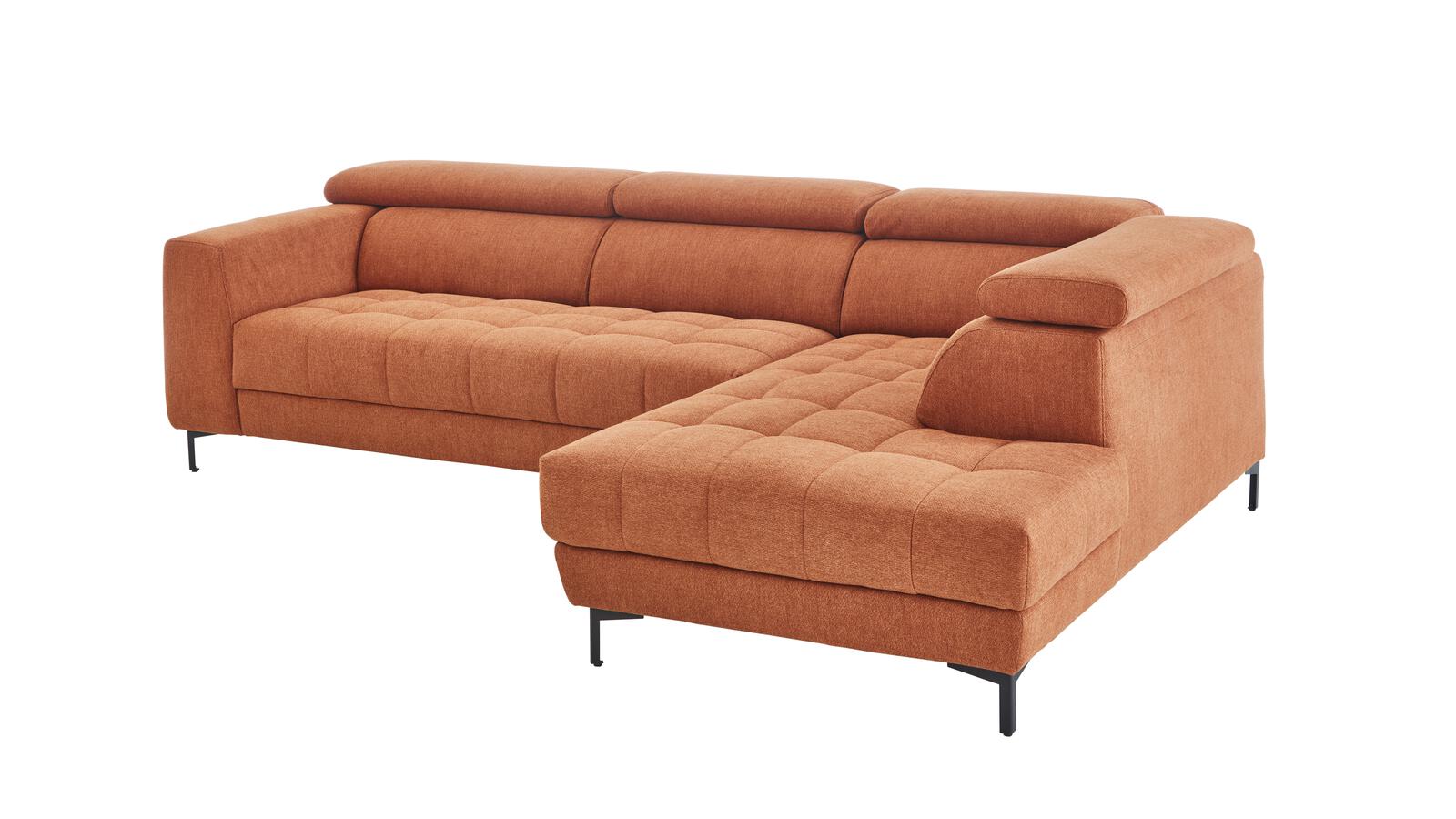 Polsterecke ca. 293x201cm in Stoff Signal orange