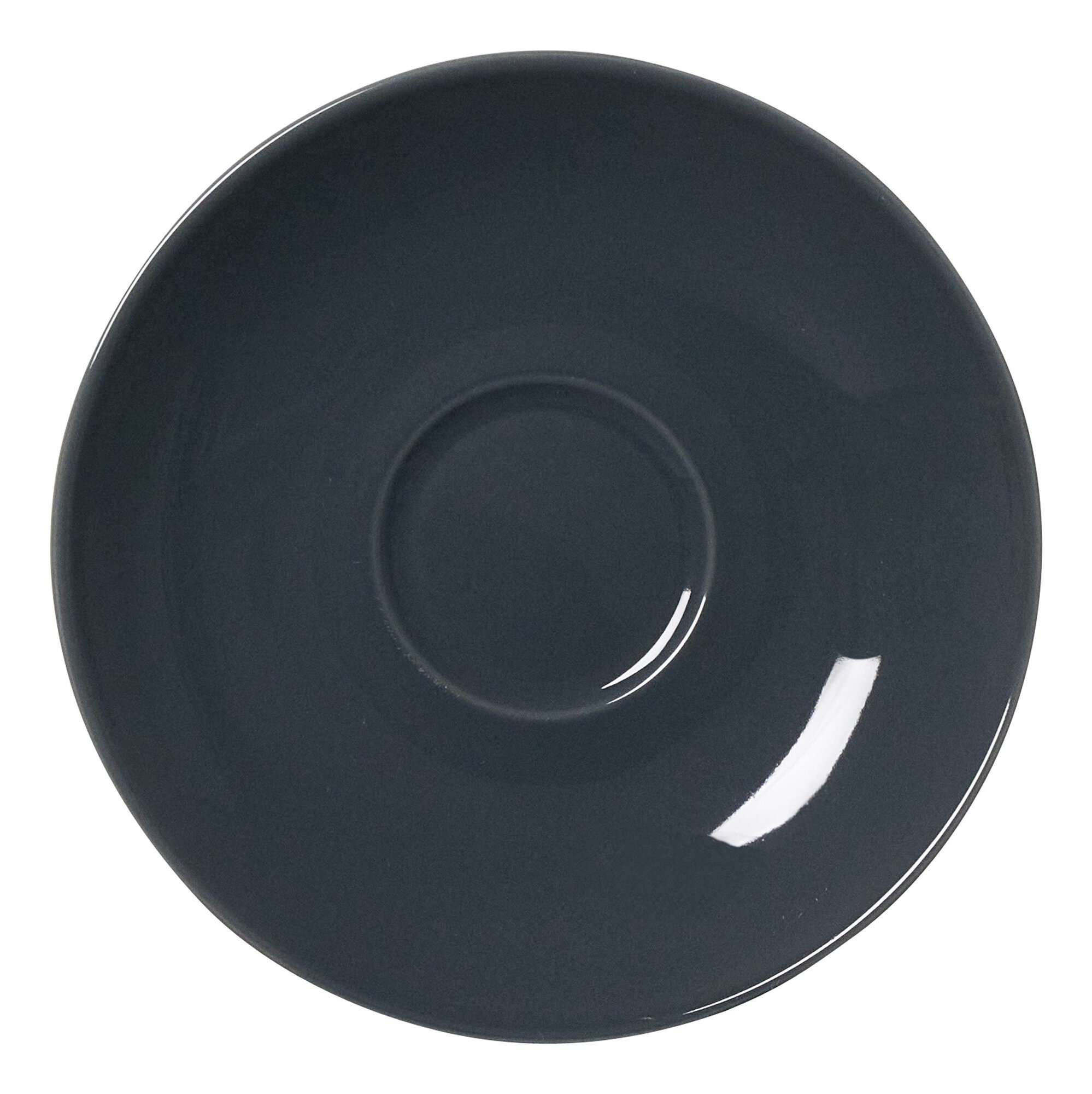 Ritzenhoff & Breker Espresso-Untertasse 12cm DOPPIO aus Porzellan anthrazit Ritzenhoff & Breker Espresso-Untertasse 12cm DOPPIO aus Porzellan anthrazit