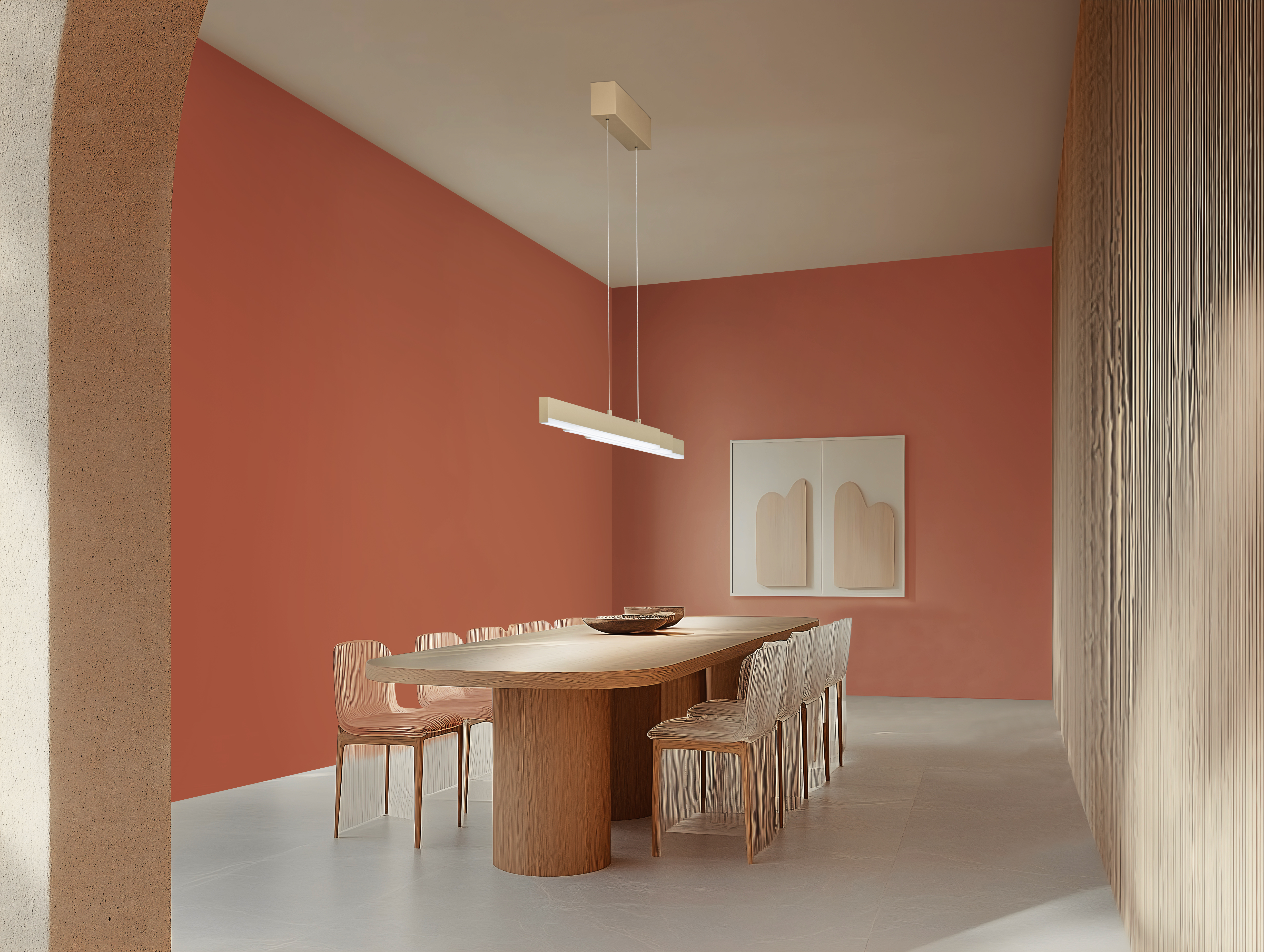 Fischer & Honsel LED-Pendelleuchte VAYANA 3-flammig in Farbe Metall sandfarbig Fischer & Honsel LED-Pendelleuchte VAYANA 3-flammig in Farbe Metall sandfarbig