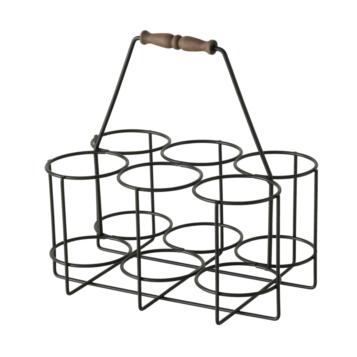 Boltze Flaschenträger 20x29x28cm FABIO 20x29x28 in Dunkelgrau