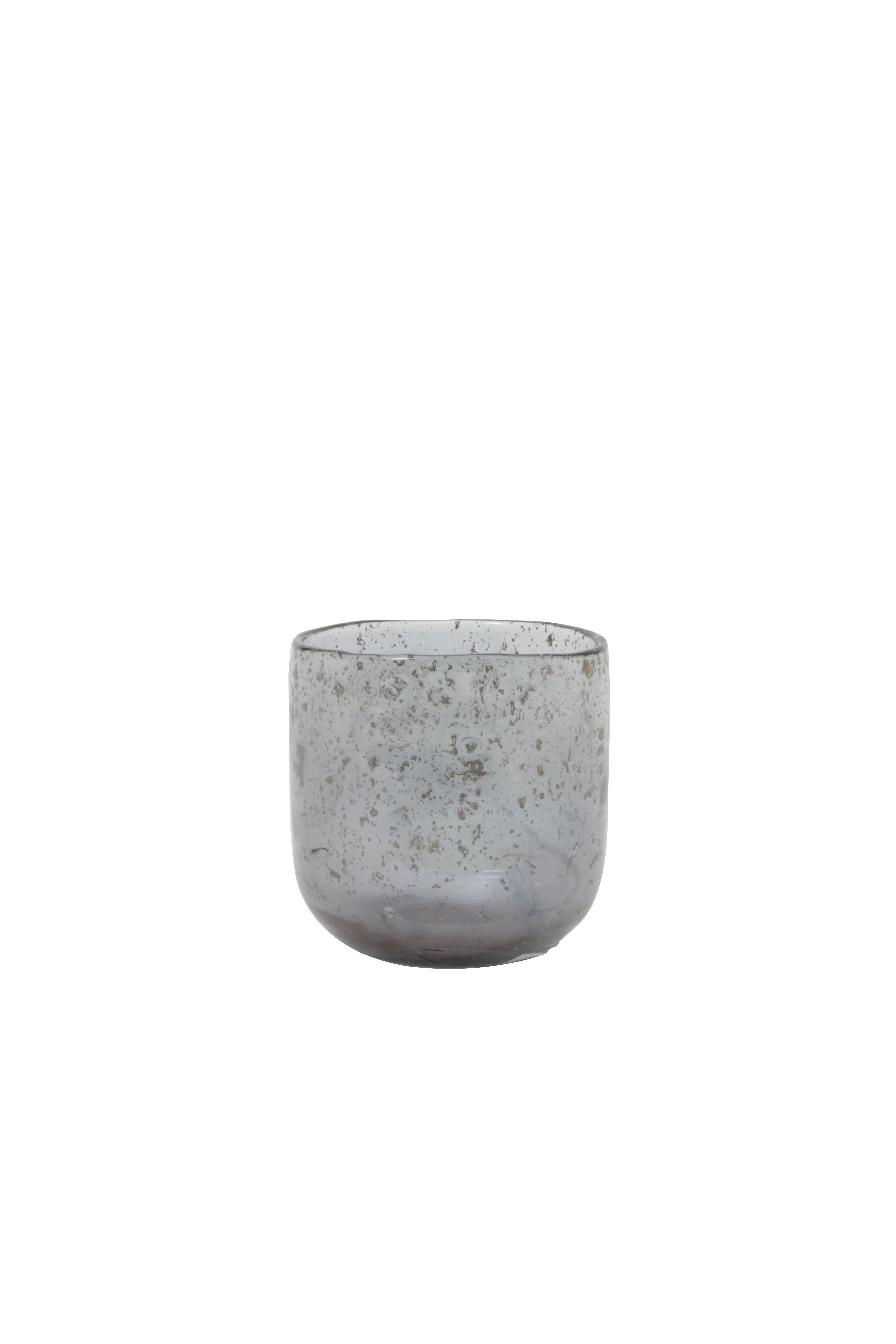 Light & Living Vase Parli in Glas Steinschlag Blau