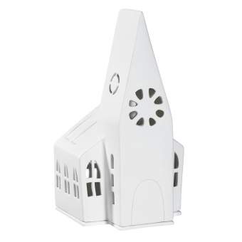 Lichthaus Kirche in , Modellbau, Kunststoff, Weihnachtsfigur, Lichterhaus, Miniaturhaus