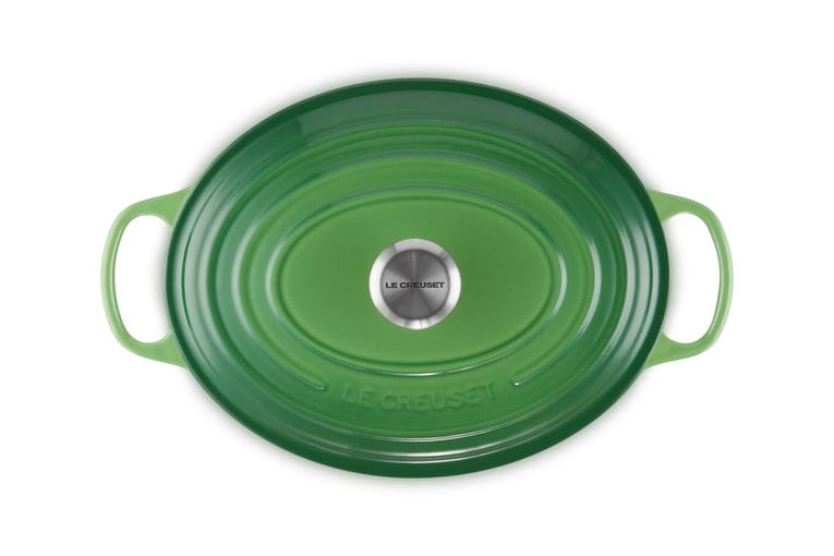 Le Creuset Bräter Sig 31cm in Farbe Bamboo Green Le Creuset Bräter Sig 31cm Bamboo Green Oval