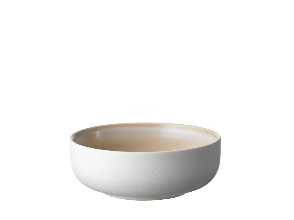 F&H Schale STUDIO ROUND NORTH in Farbe Matte white/Matte sand