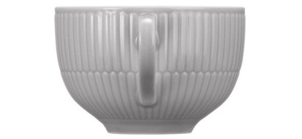 Seltmann Weiden Milchkaffeeobertasse 0,35 l Amina 3 Silbergrau , Töpferei, Schüssel, Porzellan, Suppenschüssel, Tasse