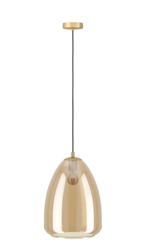 Eglo Leuchten Hängeleuchte ALOBRASE in Farbe Messing Eglo Leuchten Hängeleuchte ALOBRASE in Farbe Messing, Hängeleuchte, Glas, Gold, Einko, Kugelform