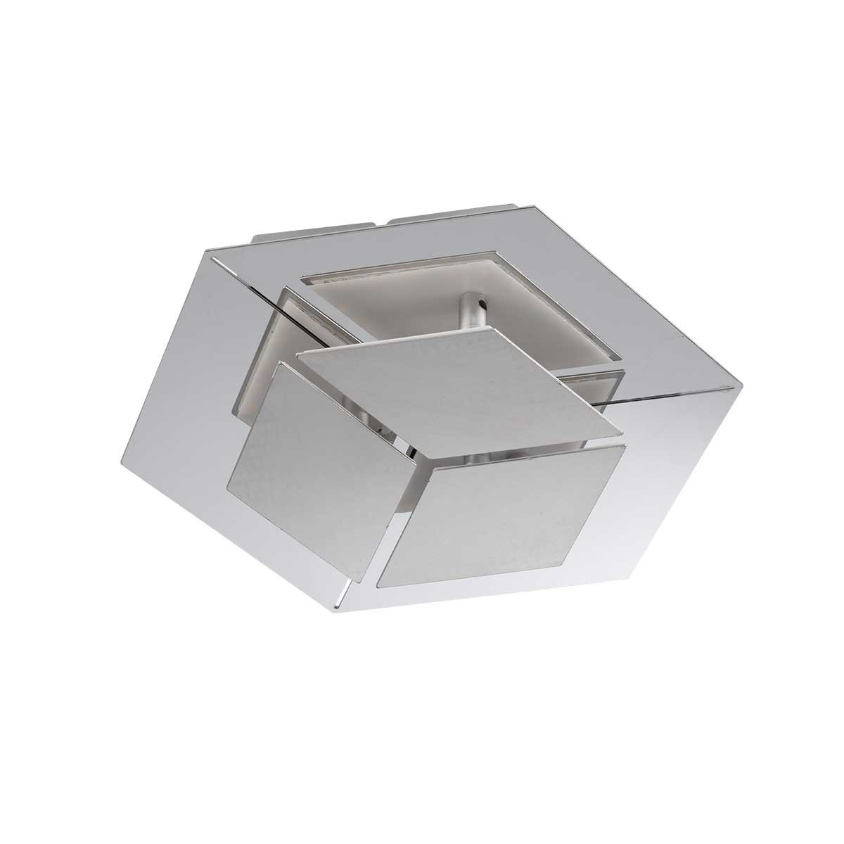 Wofi LED-Wandleuchte Harper Nickel matt/Chrom